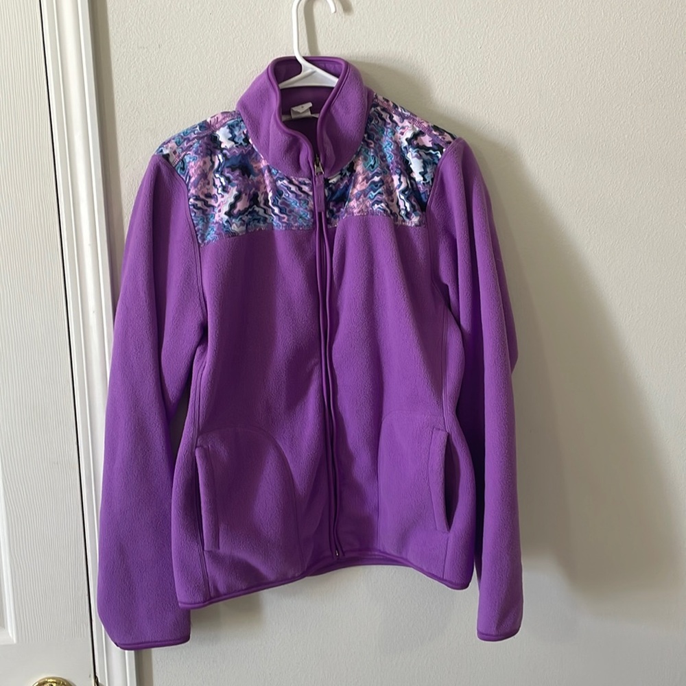 XL Purple Fleece Jacket